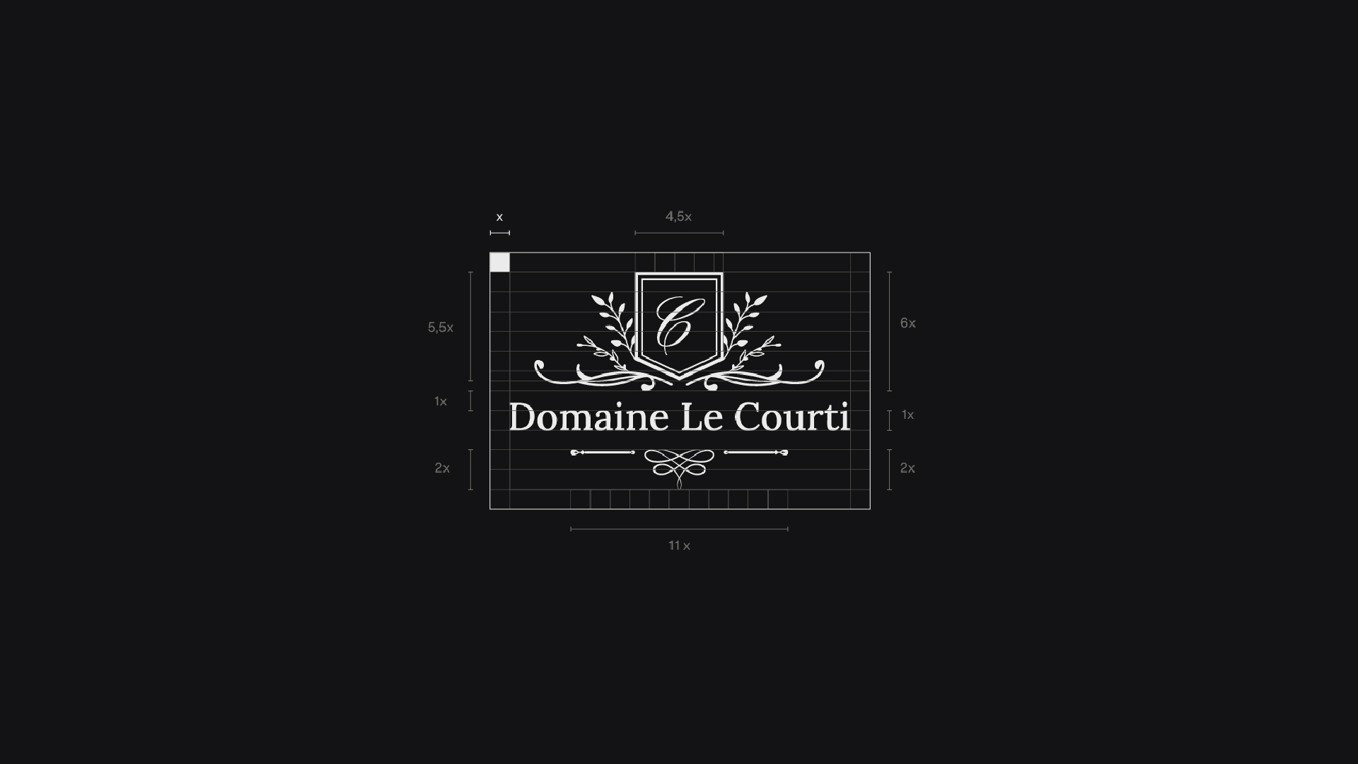 Le Courti — logo construction