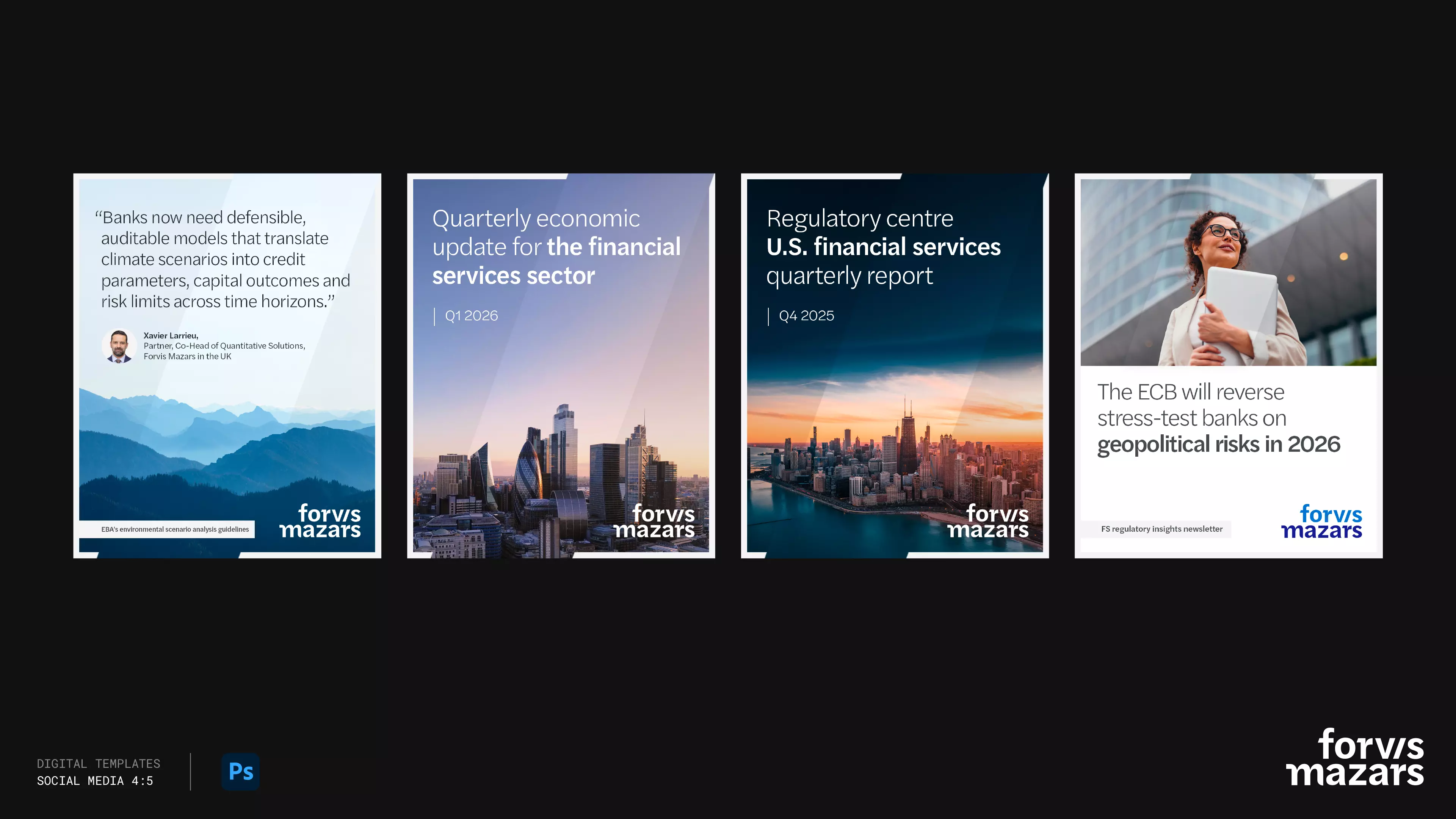 Forvis Mazars — Template digital évolutif, système de marque 1