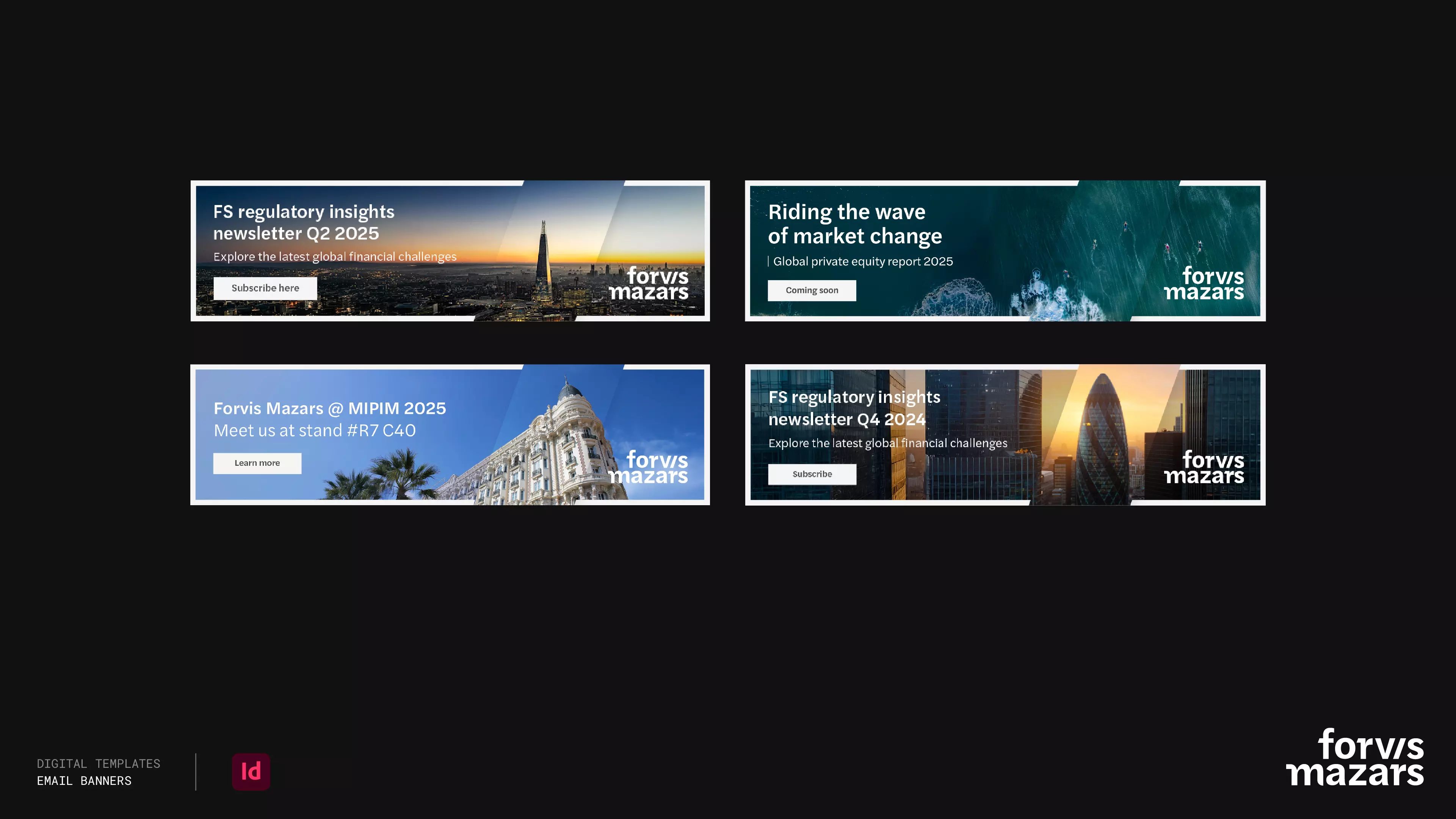 Forvis Mazars — Template digital évolutif, système de marque 8