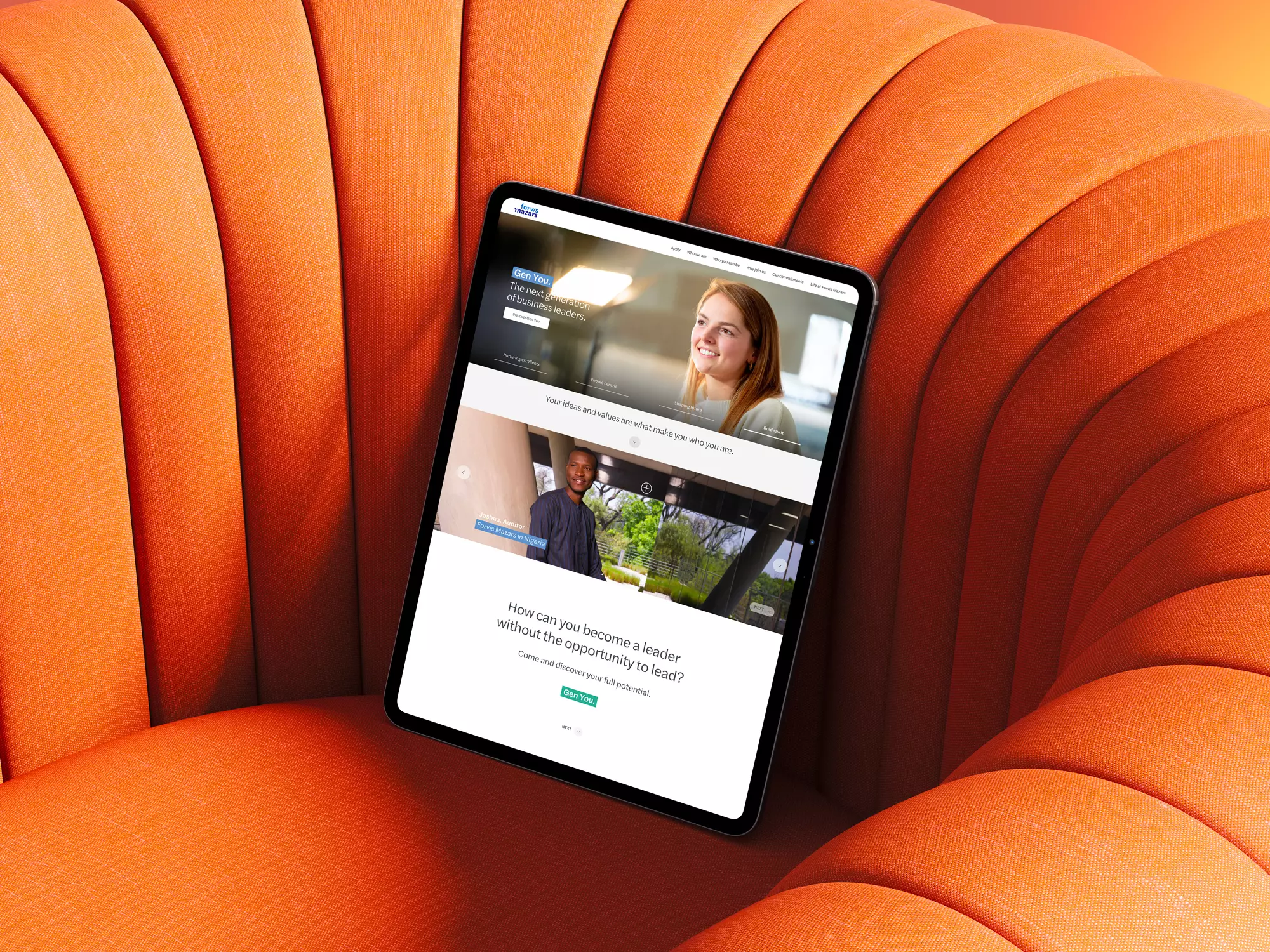 Forvis Mazars — Détail de marque, identité visuelle 2