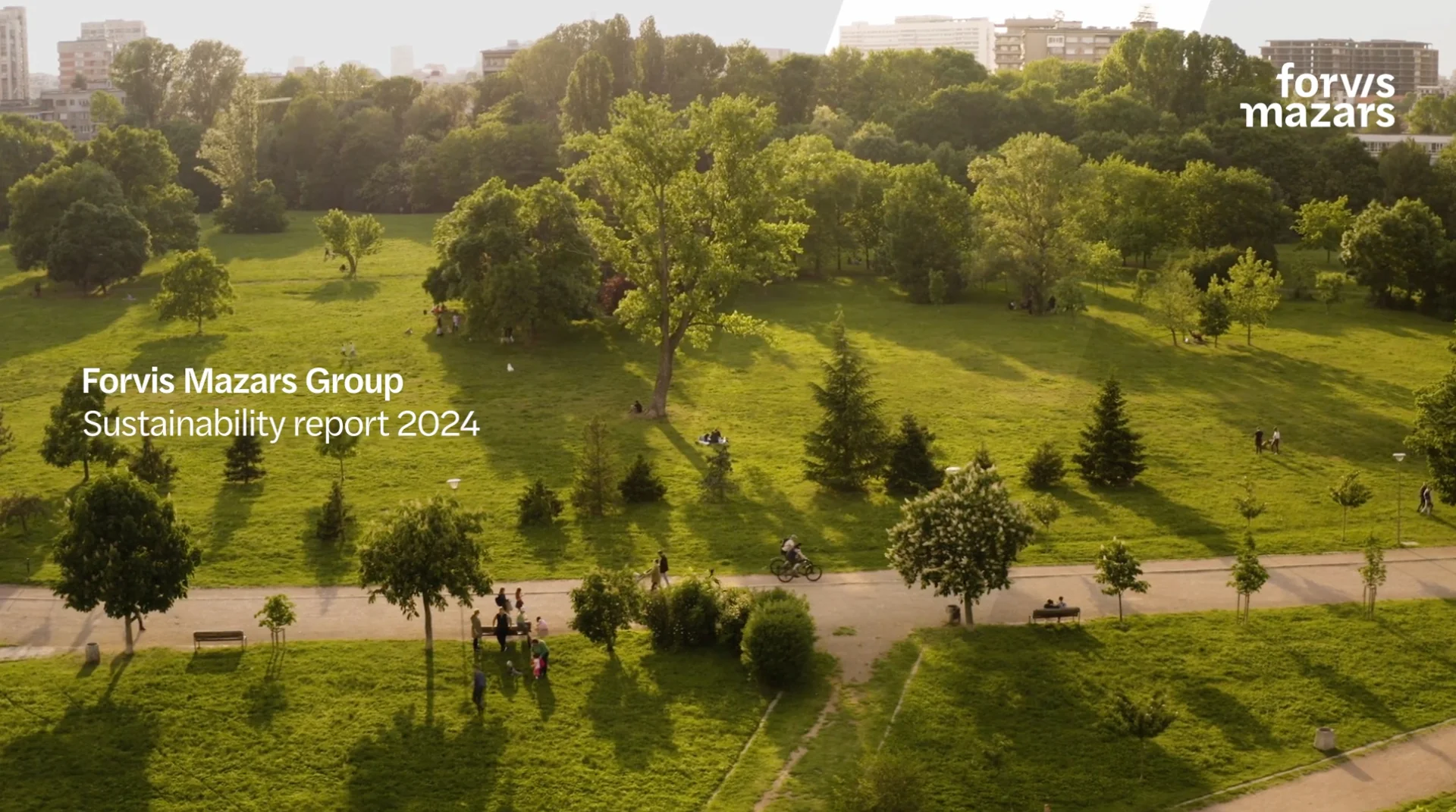 Forvis Mazars — Rapport de développement durable 2024, motion design