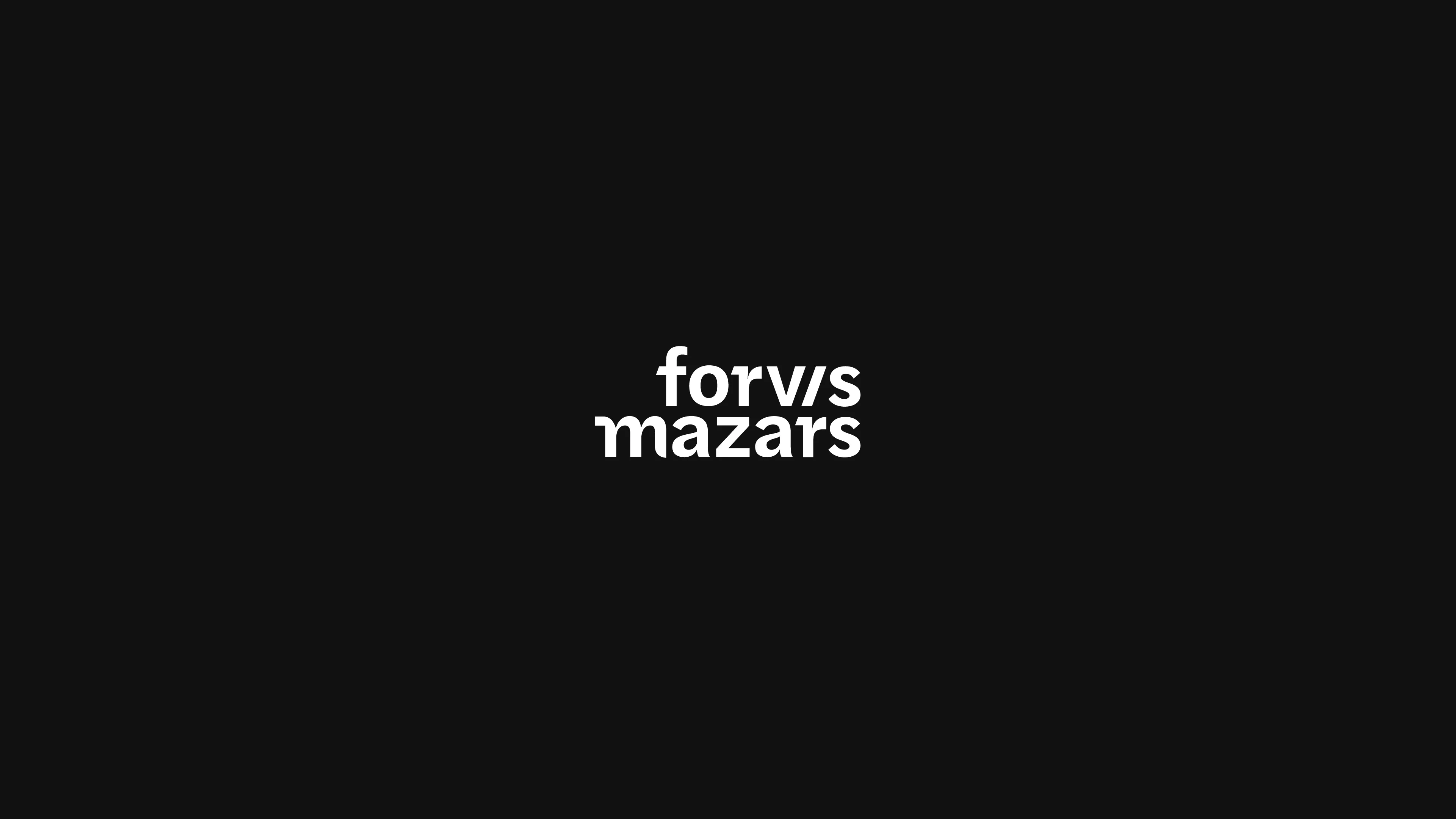 Forvis Mazars — Visuel final, système de marque global et gouvernance digitale