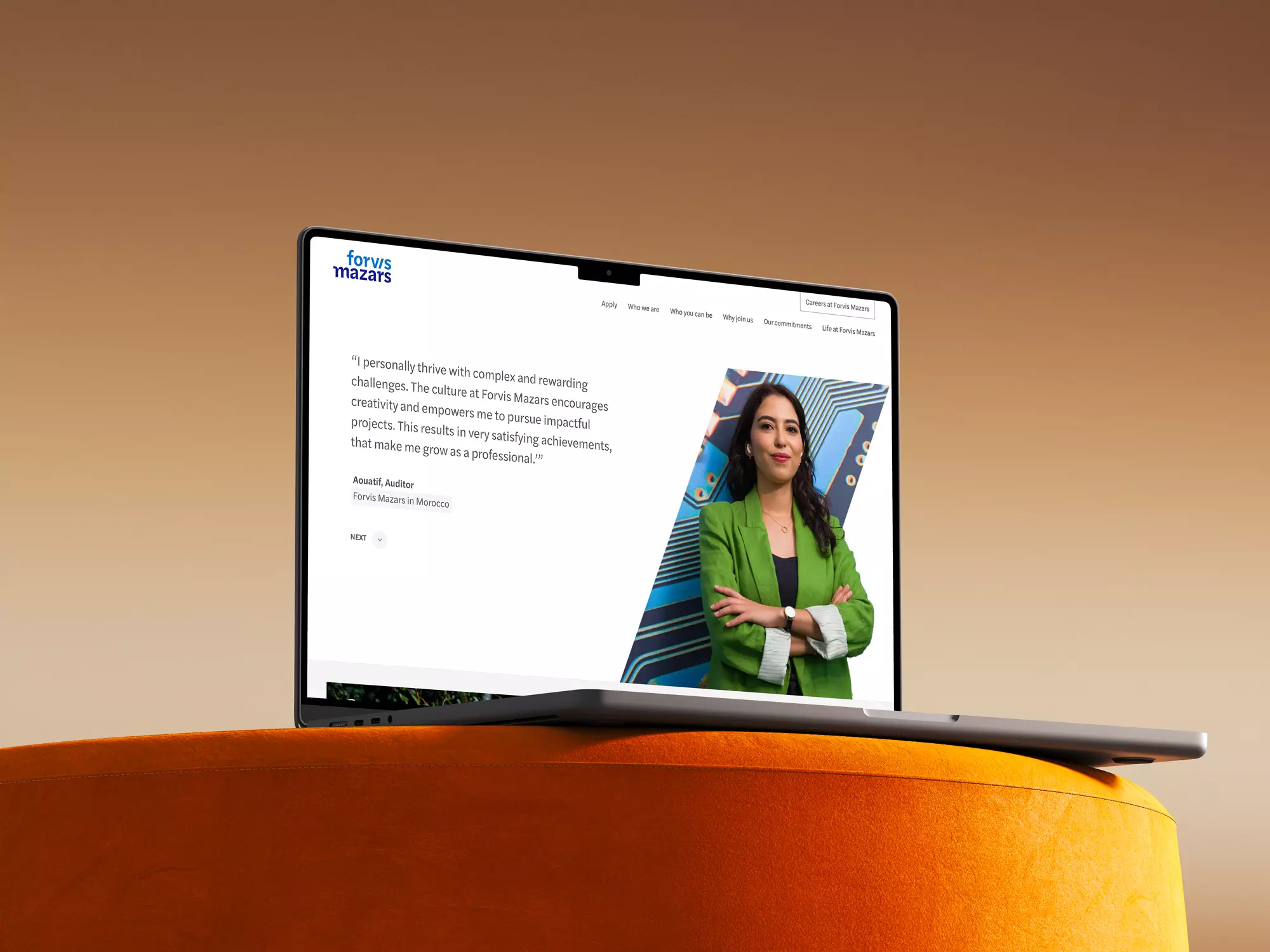 Forvis Mazars — Page d'atterrissage, expérience digitale 7