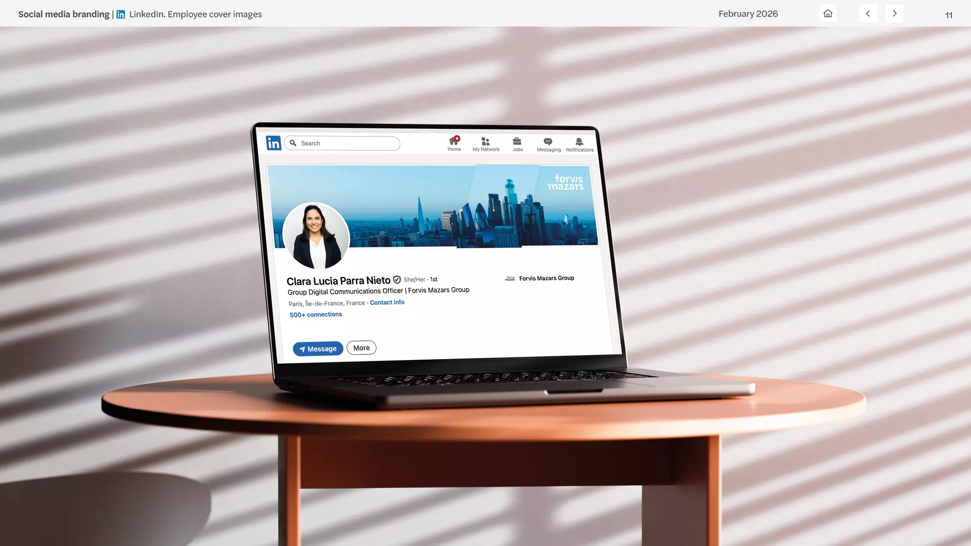 Forvis Mazars — Système de marque réseaux sociaux, visuel 9