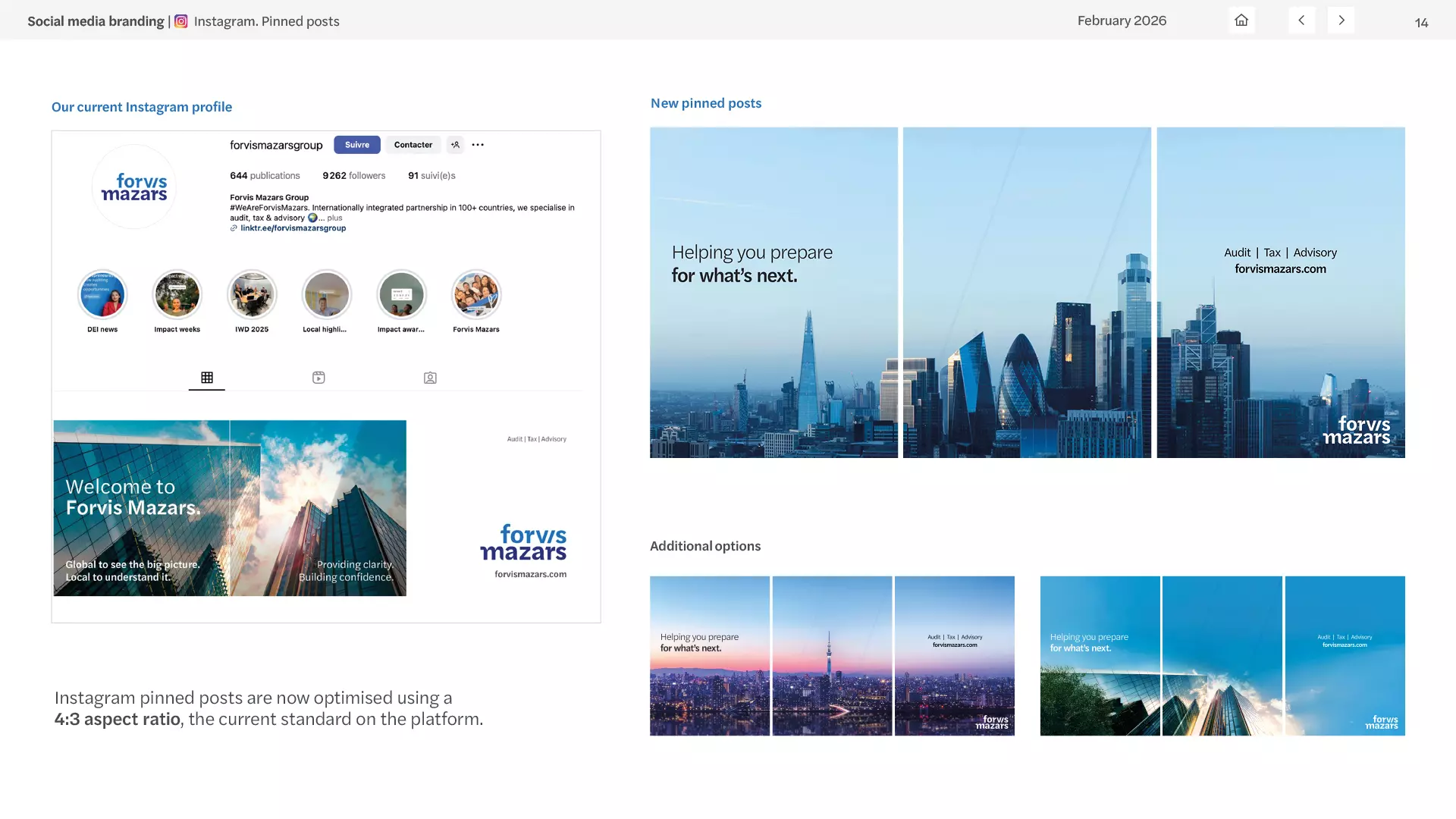 Forvis Mazars — Système de marque réseaux sociaux, visuel 12