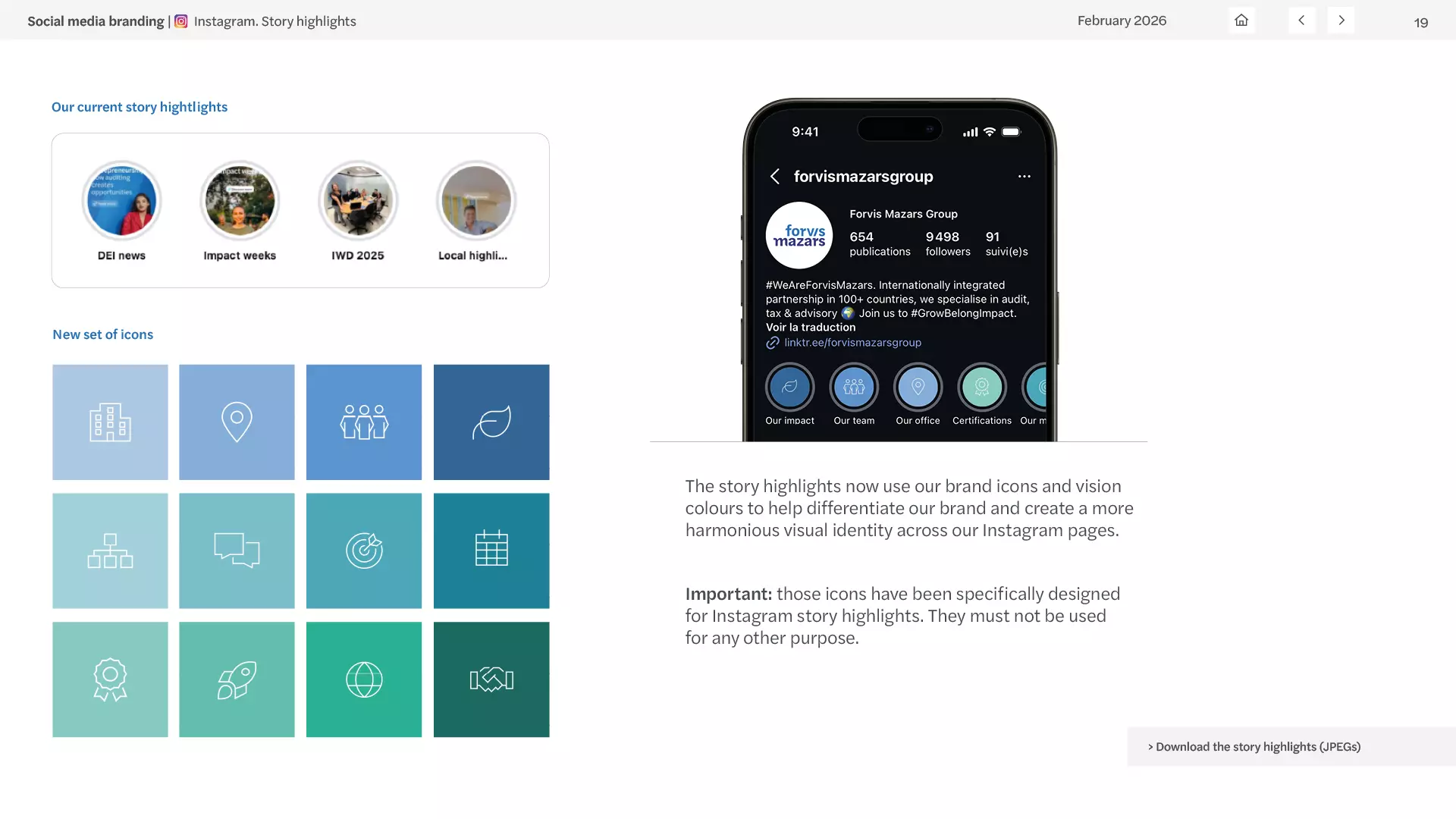 Forvis Mazars — Système de marque réseaux sociaux, visuel 15