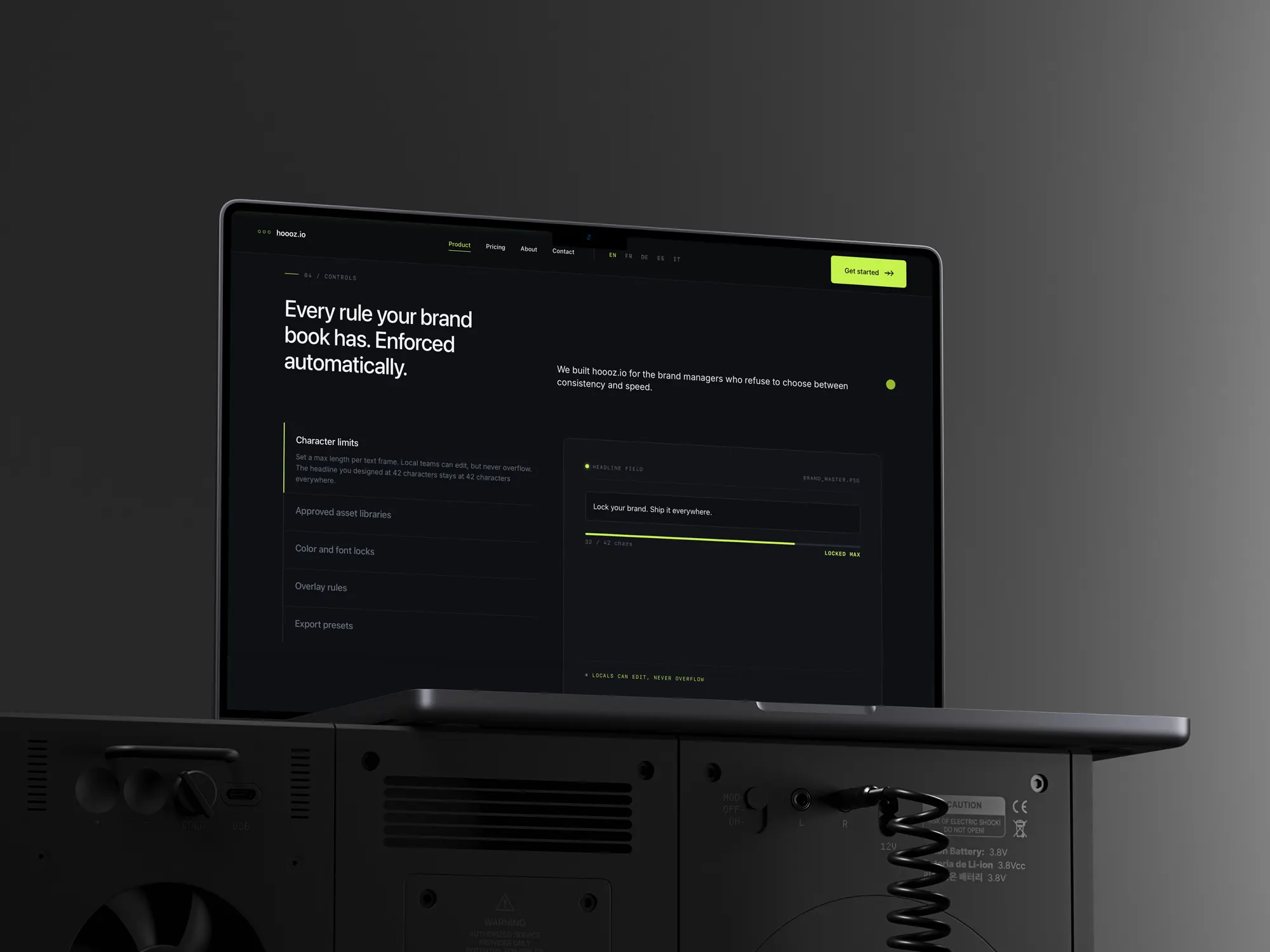 Hoooz — détail du contenu localisé