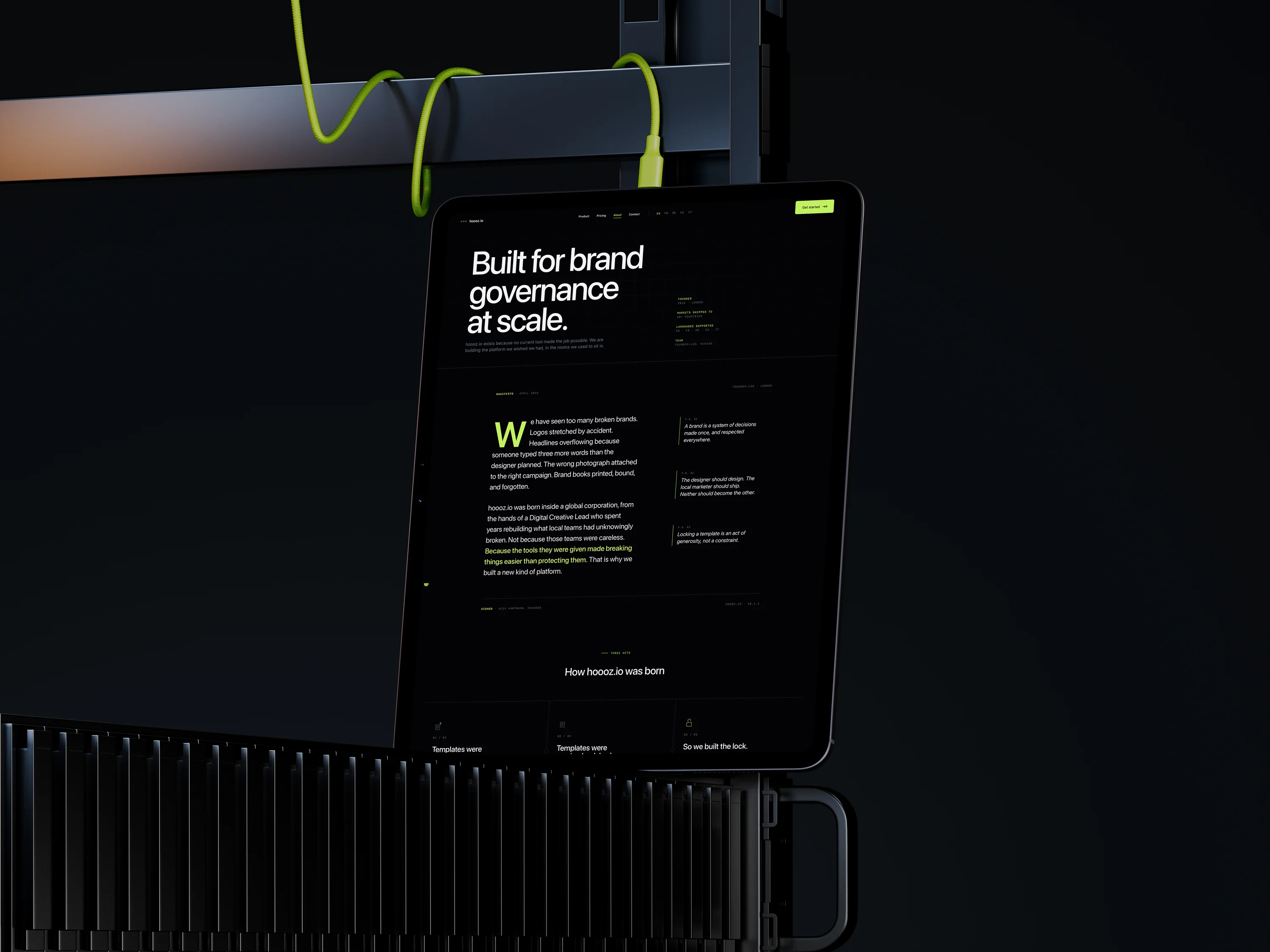 Hoooz — vue d'ensemble du livrable final