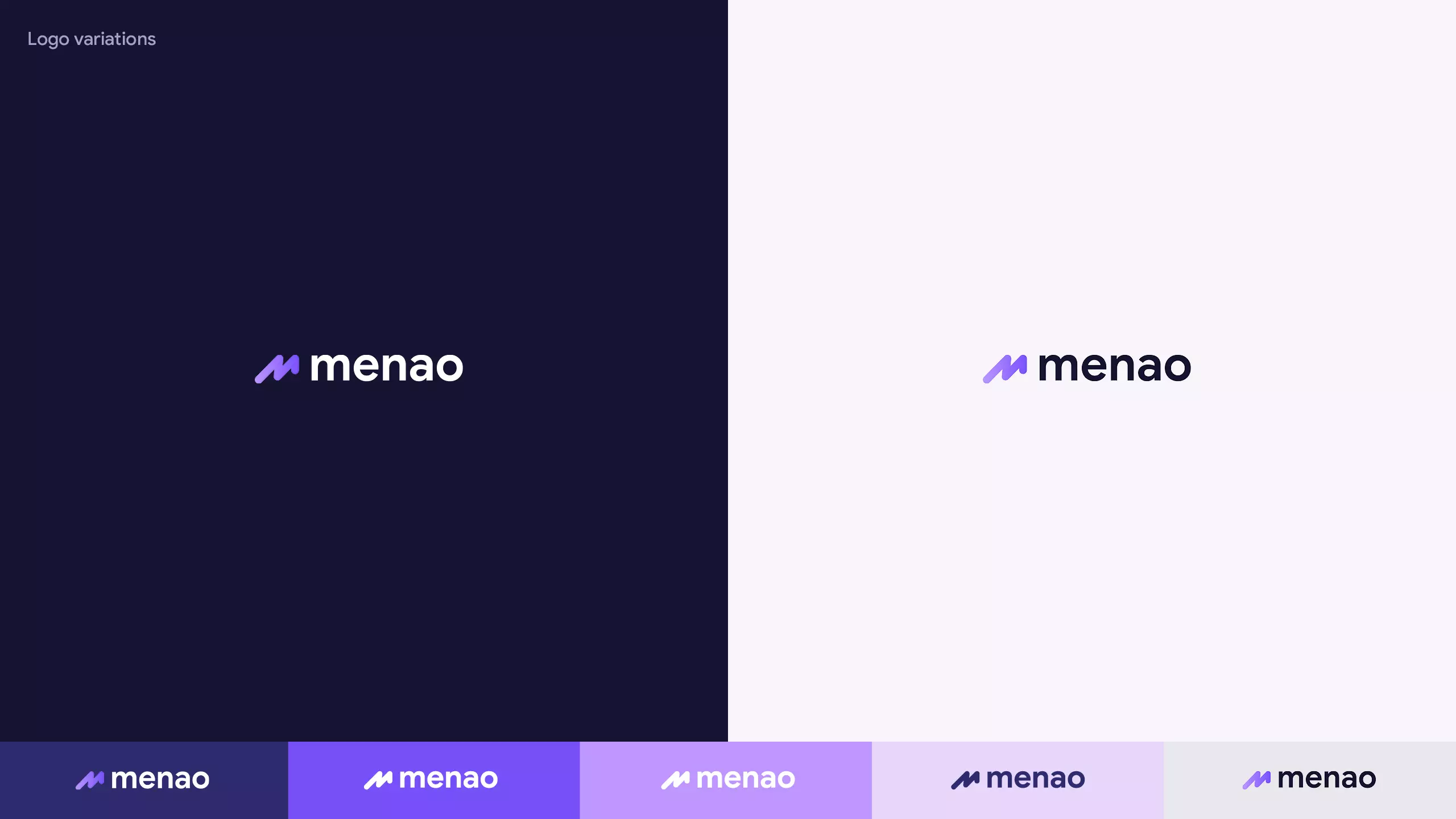 Menao® brand guidelines — mobile app brand application