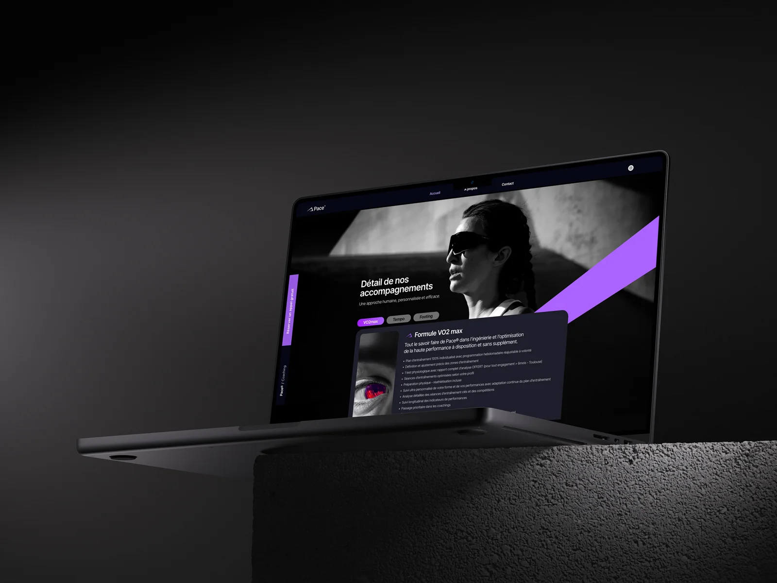 Pace® — visuel de marque final, identité coaching sport