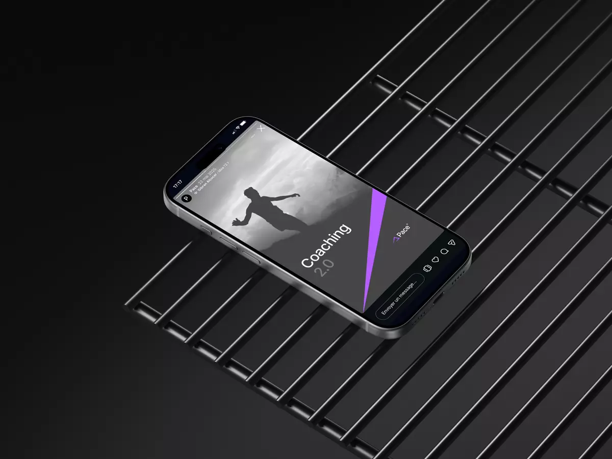 Pace® — application de marque coaching endurance, langage visuel