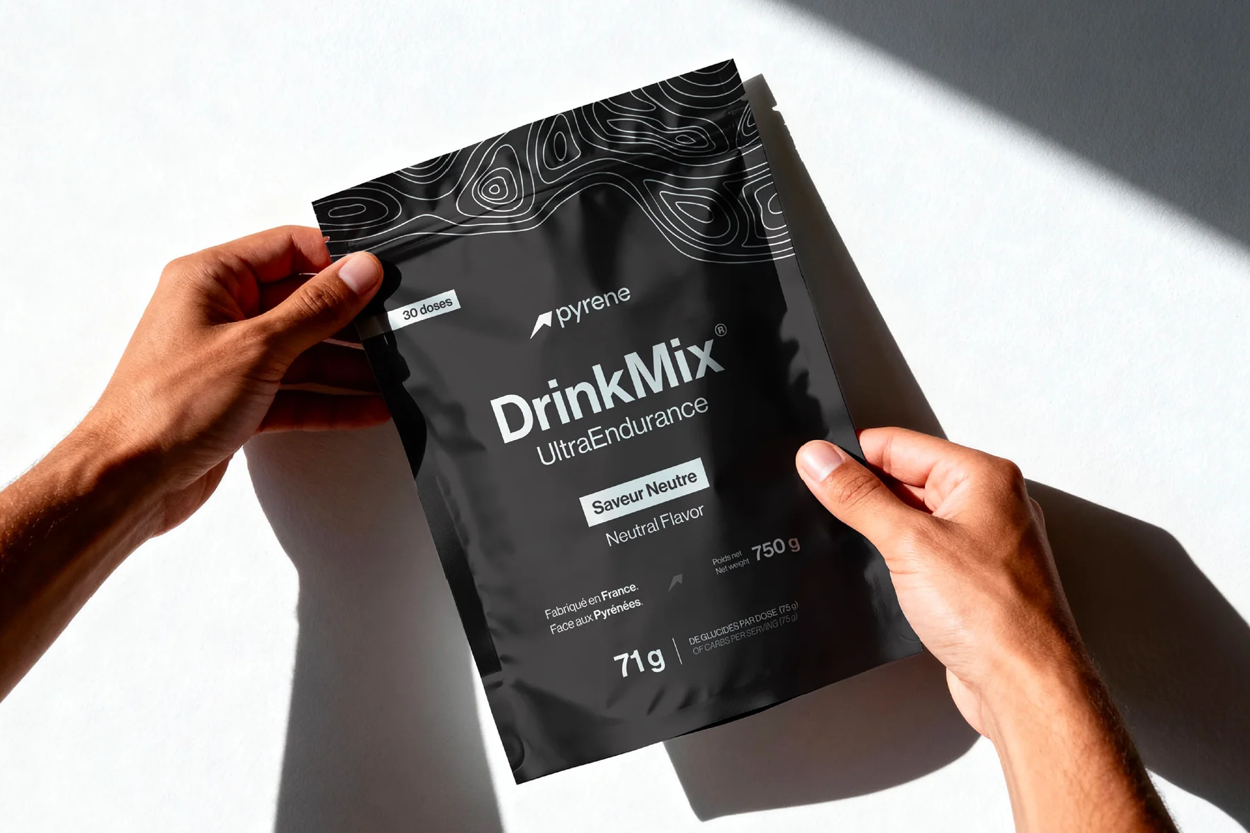 Pyrene® — identité de marque, packaging et web design pour la nutrition ultra-endurance