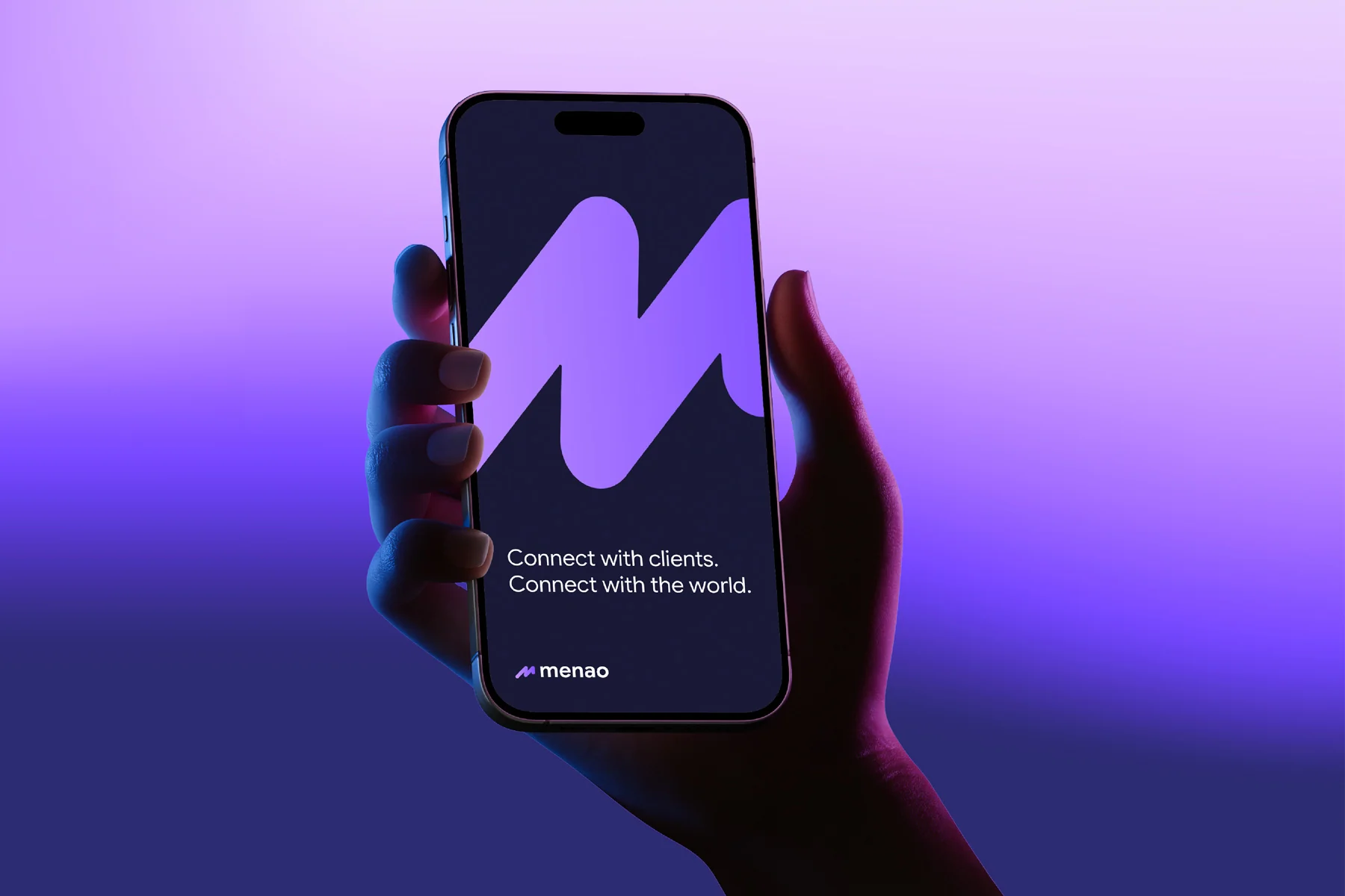 Menao® — identité de marque et design produit digital pour plateforme B2B artisans et PME