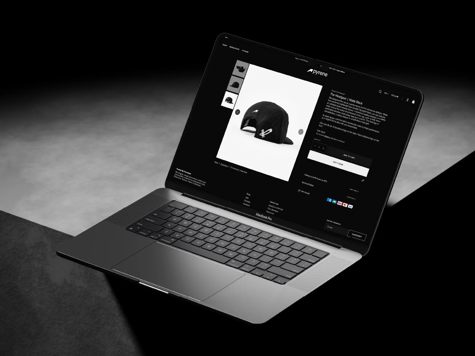 Pyrene® motif de marque — pattern géométrique montagne