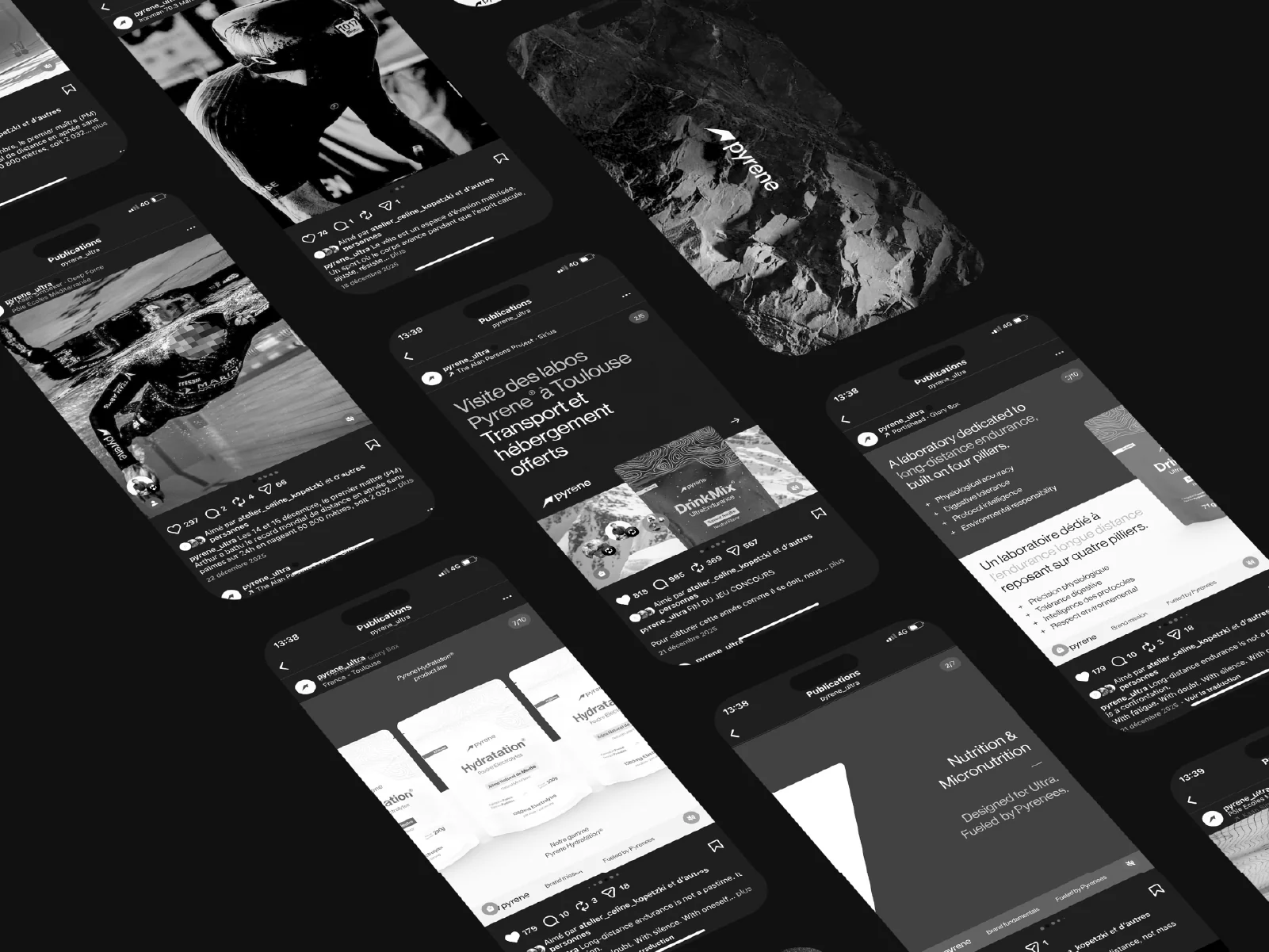 Pyrene® application de marque — merchandising et textile