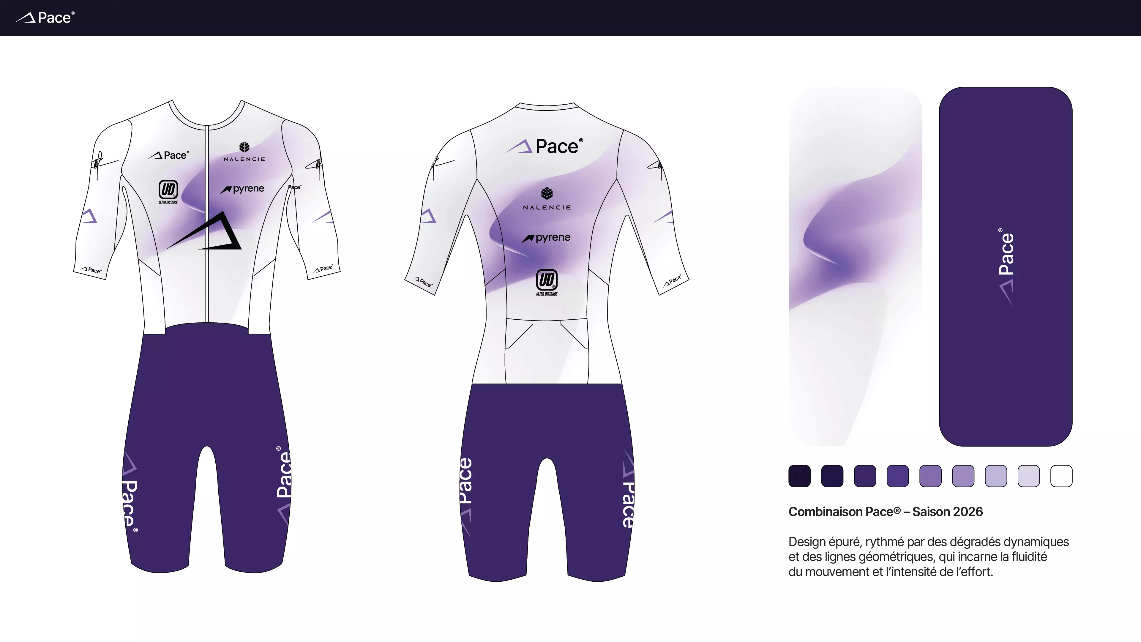 Pace® triathlon kit — tri suit design