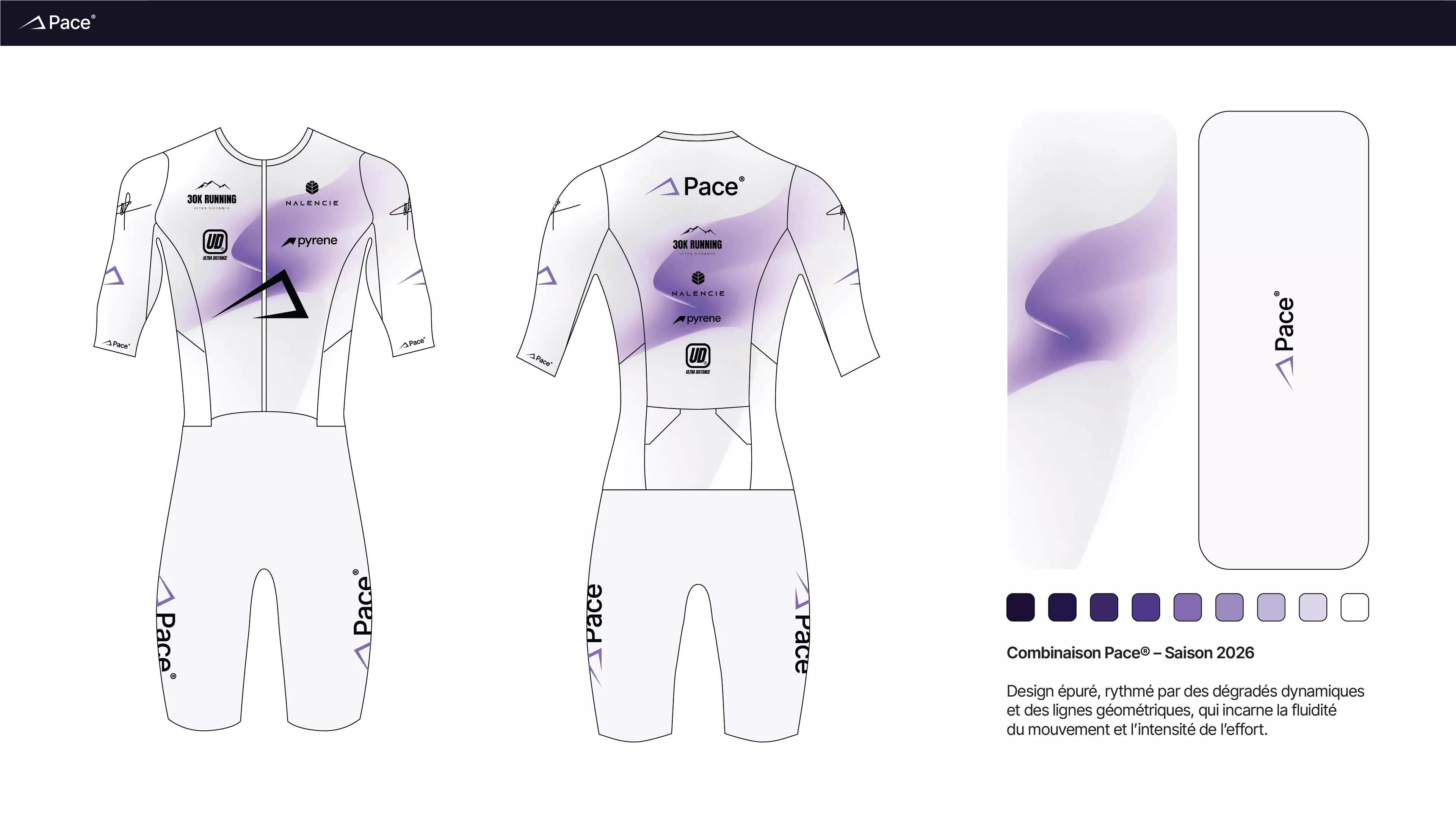 Pace® triathlon kit — running singlet