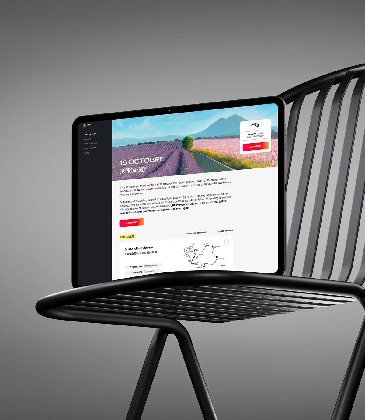 Ultra Bike France® — détail de marque, direction artistique aventure